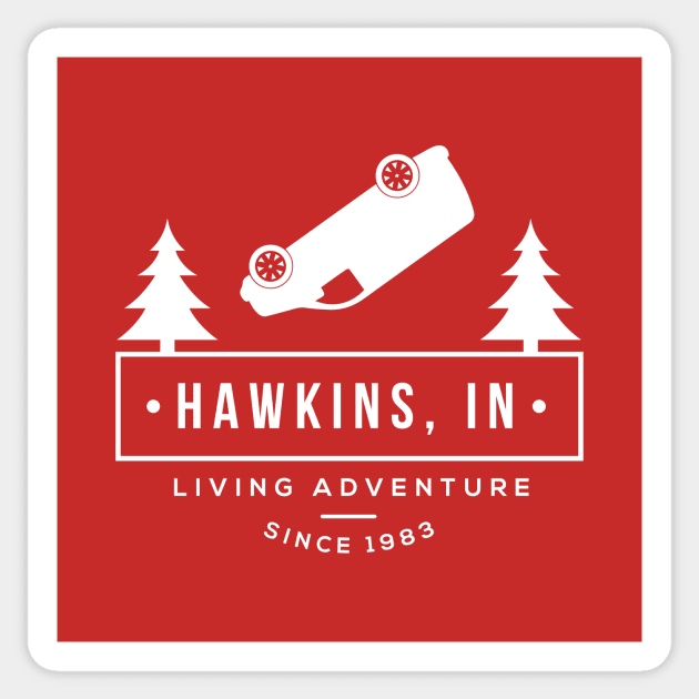 Stranger Things Hawkins Living Adventure Sticker by Rebus28